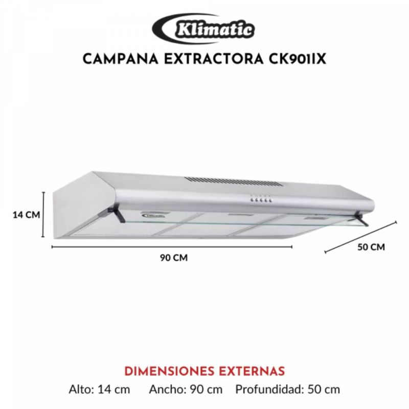 Campana-extractora-de-90cm-–-Klimatic-CK901IX-A-Oferta-