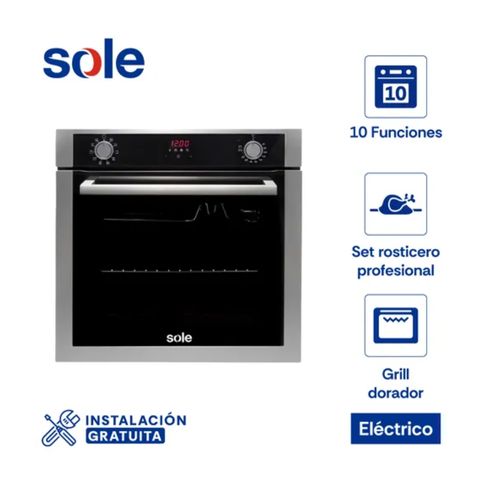 Horno Eléctrico Empotrable Sole SOLHO012V2 73L Multifuncional con Panel Touch, Grill (MUNDO ELECTRON