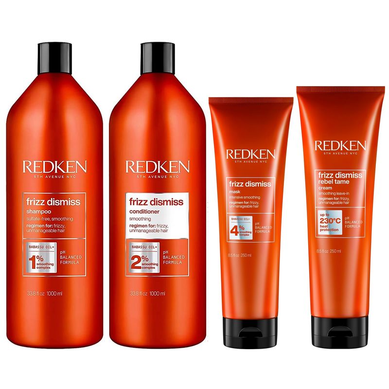 Shampoo-1000ml--Acondicionador--Mascarilla--Crema-Redken-Frizz-Dismiss