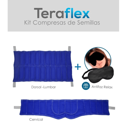 KIT COMPRESAS DE SEMILLAS  FISIOTERAPIA  ANTIFAZ RELAX REGALO