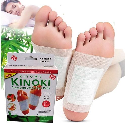 parches desintoxicante para pies kinoki contiene 10 pares