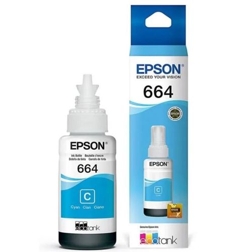 EPSON T664 C - BOTELLA DE TINTA CYAN 65ML