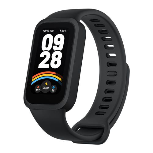 Smartband Xiaomi Band 9 Active pantalla 1.47", resistente al agua 5ATM, 50 modos deportivos, negro