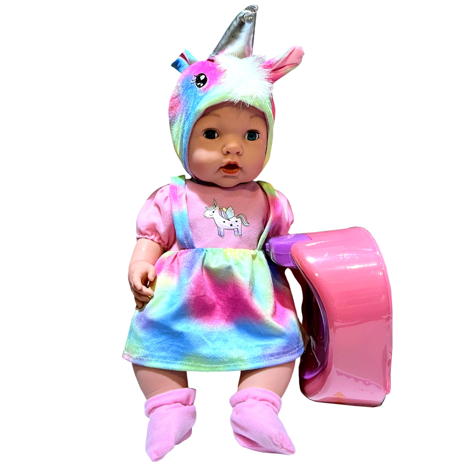Juguete Muñeca Bebé Real Unicornio más Accesorios Shopstar Beneficios  exclusivos solo con tus tarjetas Interbank