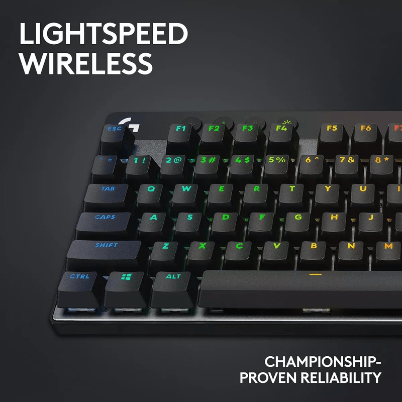 Teclado-Logitech-G-Pro-X-TKL-Lightspeed-Inalambrico-USB-con-Switches-Tactiles-GX-Brown-Negro