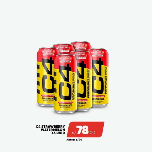 PACK C4 ENERGY 6 STRAWBERRY