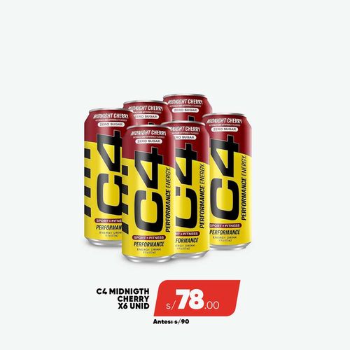 PACK C4 ENERGY 6 MIDNIGHT CHERRY