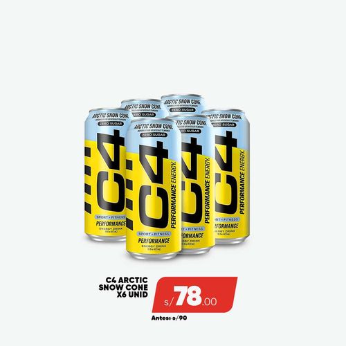 PACK C4 ENERGY 6 ARCTIC SNOW