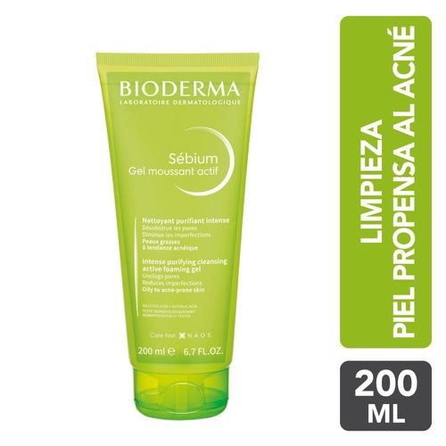 Gel Moussant Actif Sébium Bioderma - Tubo 200 ML