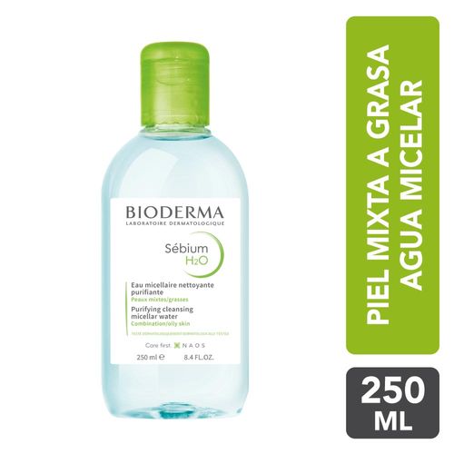 Agua Desmaquillante Micelle Sébium H2O Bioderma - Frasco 250 ML