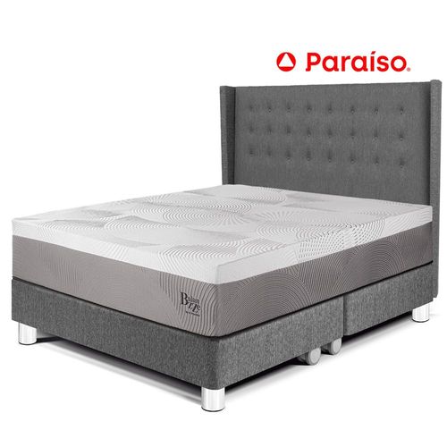 Dormitorio Royal Balanzze + Cabecera Gold King Gris