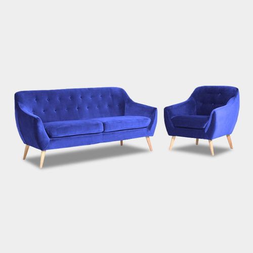 Juego de Sala Solange 31 Rabhé Azul