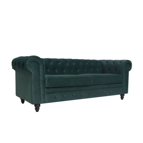 Sofá 3 Cuerpos Chesterfield Rabhé – Verde Pasto