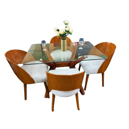 Juego de Comedor 4 Sillas Pandora – Beige