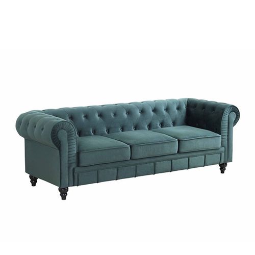 Sofá 3 Cuerpos Chesterfield Rabhé Verde