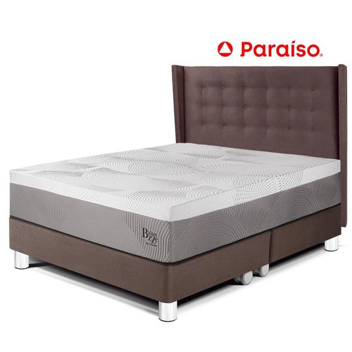 Dormitorio Royal Balanzze + Cabecera Gold Queen Chocolate