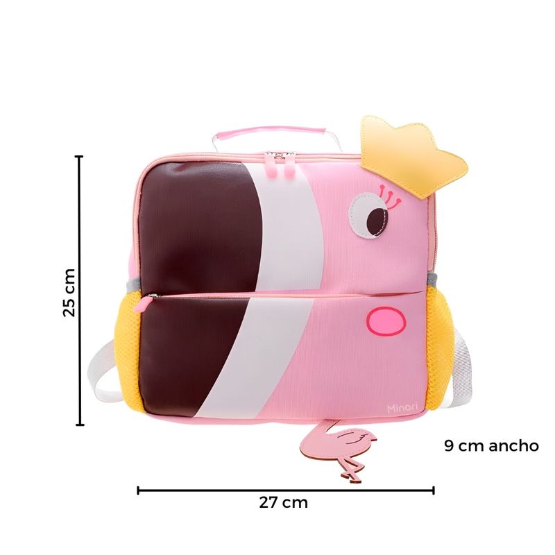 Mochila-Escolar-Infantil-para-Niños-de-Animales-Flamenco-Rosa-71M