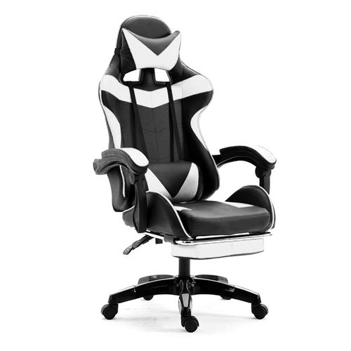 Silla Gamer Premium Pro Negro Blanco