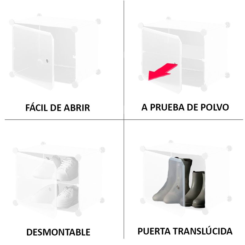 Zapatera-Organizador-2X6-Niveles-Blanco