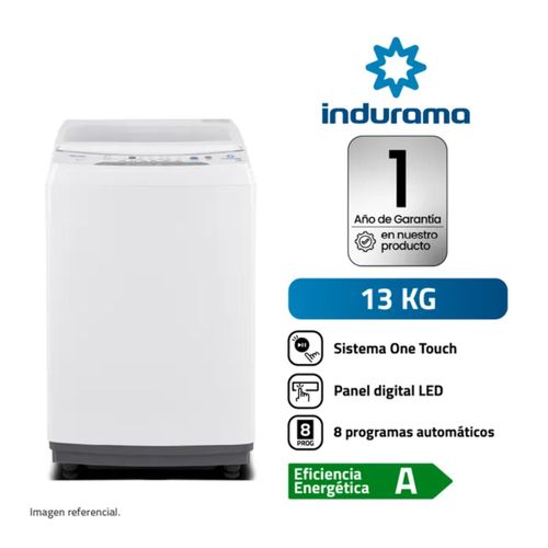 Indurama Lavadora Automática 13KG LRI-13BLA