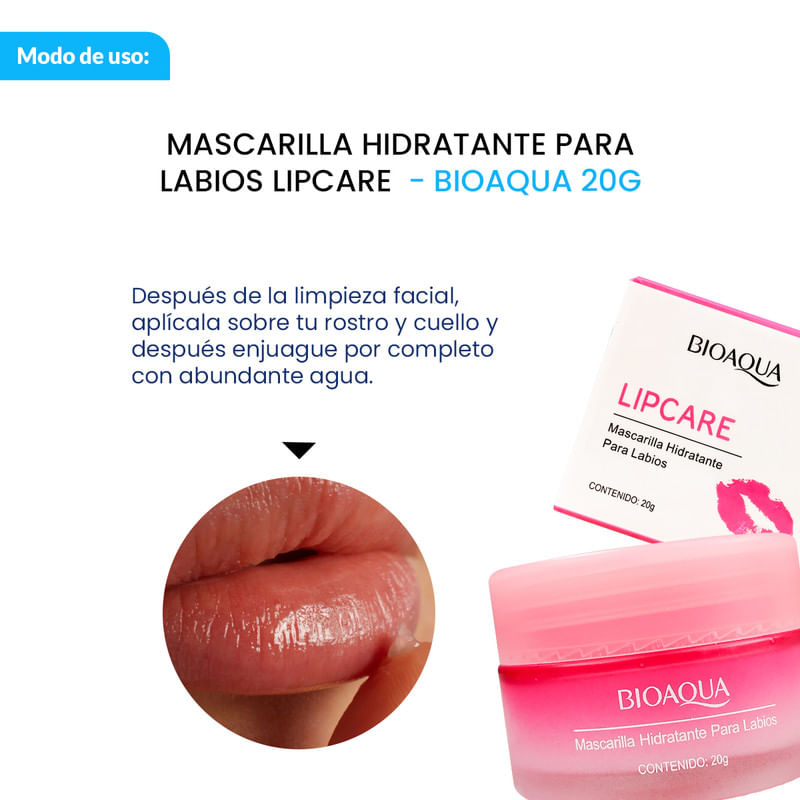 Mascarilla-Hidratante-Para-Labios-Lipcare-20G---Bioaqua