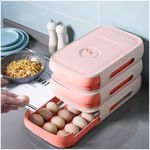 Bandeja-Organizador-Dispensador-Porta-Huevos-Taper-Apilable-Rosado-38V