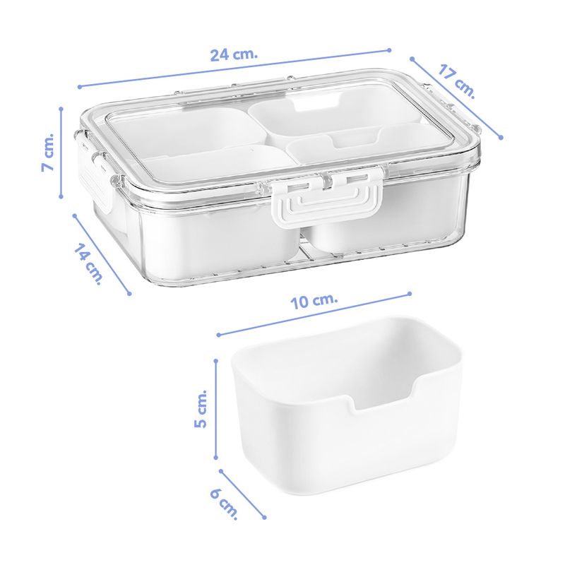 Taper-Hermetico-Contenedor-de-Alimentos-con-4-Divisiones-Desmontable-Blanco-A27