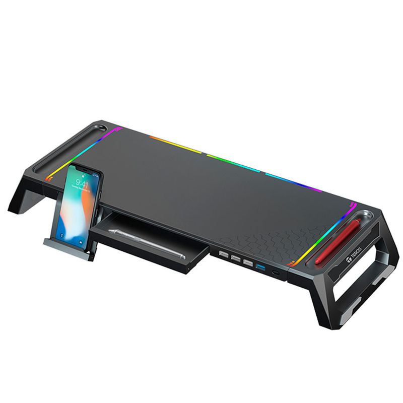 Soporte-para-Monitor-Teros-TE-7131N-para-Monitor-Base-Multiproposito-Stand-RGB-USB-30
