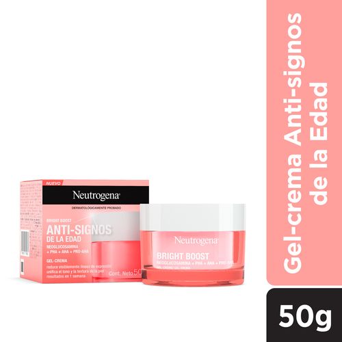 Gel Crema Anti Signos de la Edad Neutrogena Bright Boost 50g