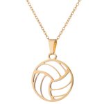 Collar-pelota-de-Voley-dorado-