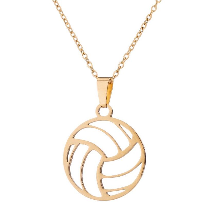 Collar-pelota-de-Voley-dorado-