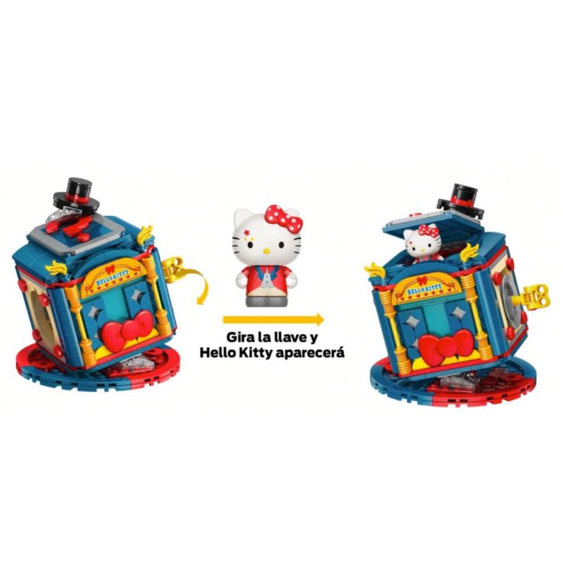 Hello Kitty Cassettiera Magica SANRIO 877794 – Con Luci E Musica, Dimensioni 26x28x32 Cm, Per Bambini