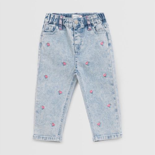 Jean Para Bebe Niña Baby Circus Flowers