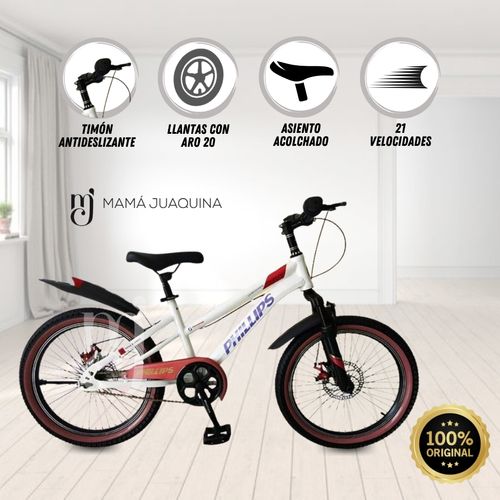 Bicicleta Para Niños Aro 20 «ZEPHYR» Blanco