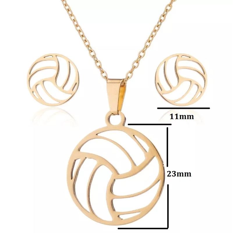 Set-collar-y-aretes-pelota-voley-dorado