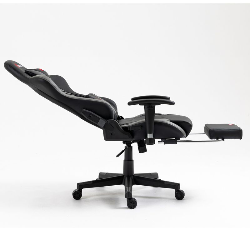 Silla-Gamer-Dreizt-Apolo-Series-Plomo-Pro-180°-Reclinable-Alta-Calidad-con-Posapies