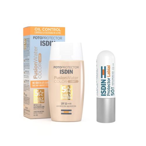 Pack Isdin Fotoprotección Completa Rostro y Labios con Color Tono Claro