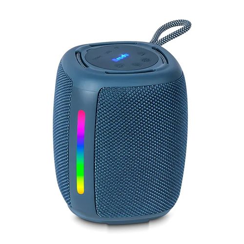 Parlante bluetooth Brodu Radio FM TWS Azul