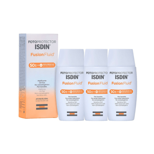 Trio Fotoprotector ISDIN Fusión Fluid SPF50 + 50ml