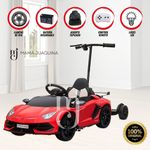 Carro-a-Bateria-para-Niño-y-Adulto-AVENTADOR-Licensed-Rojo