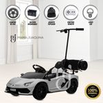 Carro-a-Bateria-para-Niño-y-Adulto-AVENTADOR-Licensed-Gris