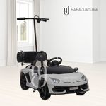 Carro-a-Bateria-para-Niño-y-Adulto-AVENTADOR-Licensed-Gris