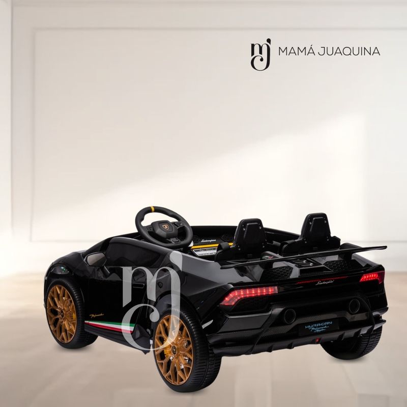 Auto-a-Bateria-Deportivo-para-Niños-«HURACAN»-Licenced-Negro