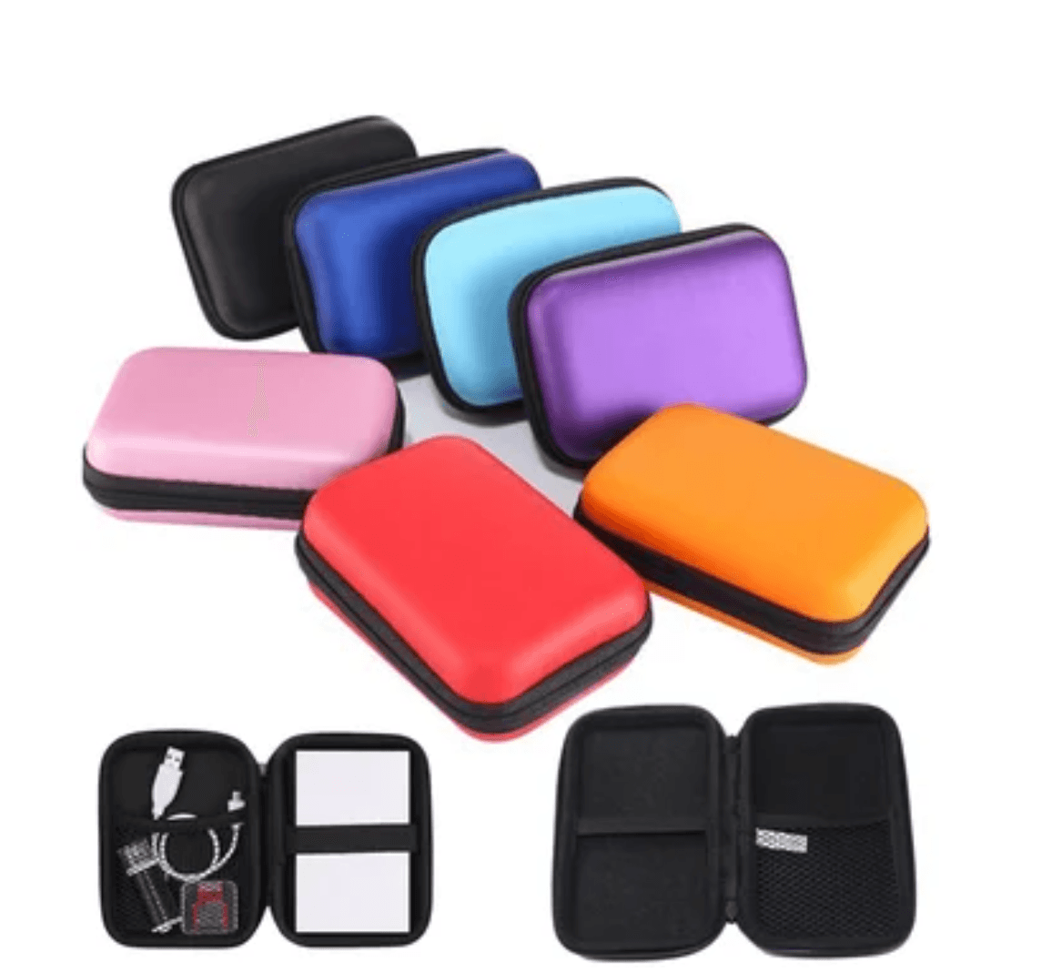 Funda Anti Golpes Case Disco Duro Externo 2.5 Cremallera - ROJO
