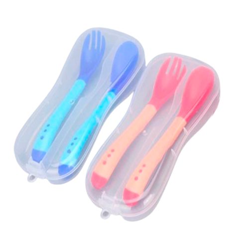Duo Pack Cubiertos Baby Froggie Sensoriales A+R Multicolor Bebe