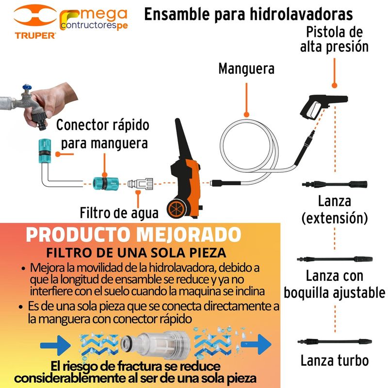 Combo-hidrolavadora--truper---manguera-5m-conectores-rapidos-click