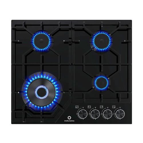 Encimera a Gas Indurama 50cm EGASI-604CGNE Negro (MUNDO ELECTRONICO)