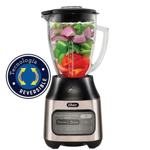 Licuadora Oster BLSTPEG-NRT con Tecnología Reversible y Vaso de Vidrio de 1.5L (MUNDO ELECTRONICO)