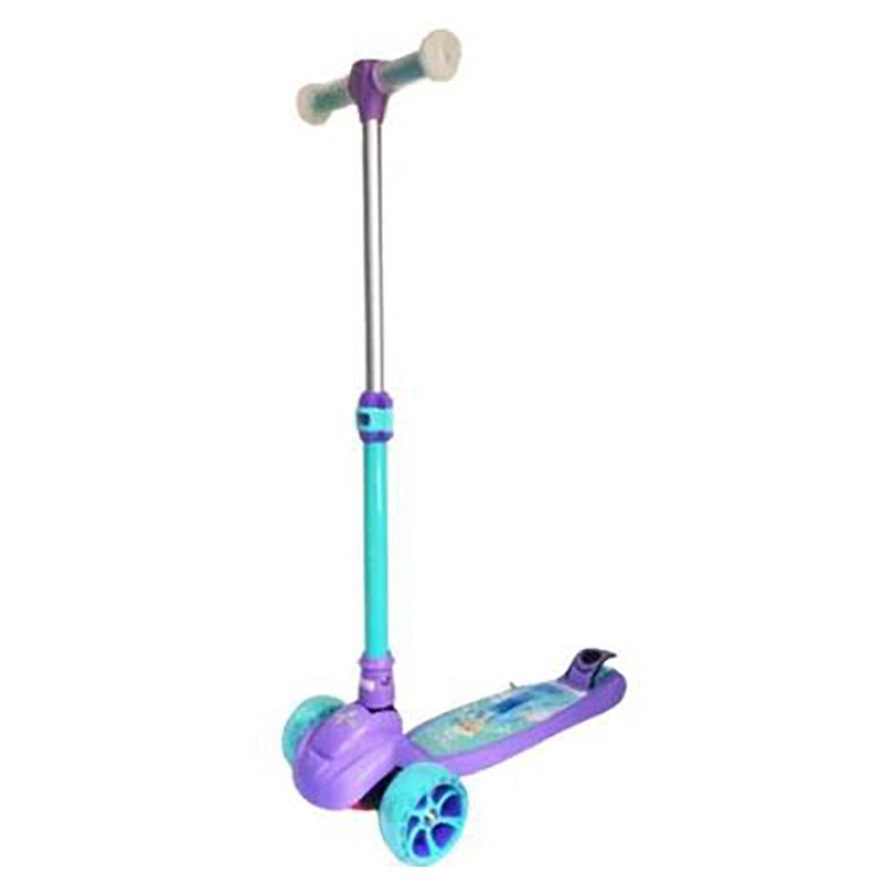 Scooter-Para-Niñas-En-Frozen-Con-Linterna-Delantera-y-llantas-de-colores