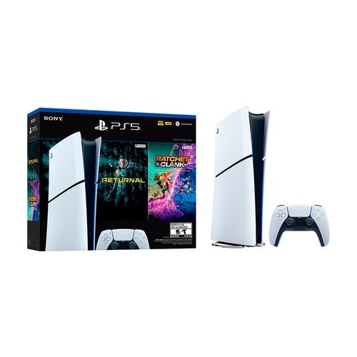 Consola PlayStation 5 Slim 1TB Digital Bundle - 2 Juegos Gratis Digitales